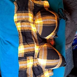 Plaid Push Up (Cut Off Top/ or Bralette)